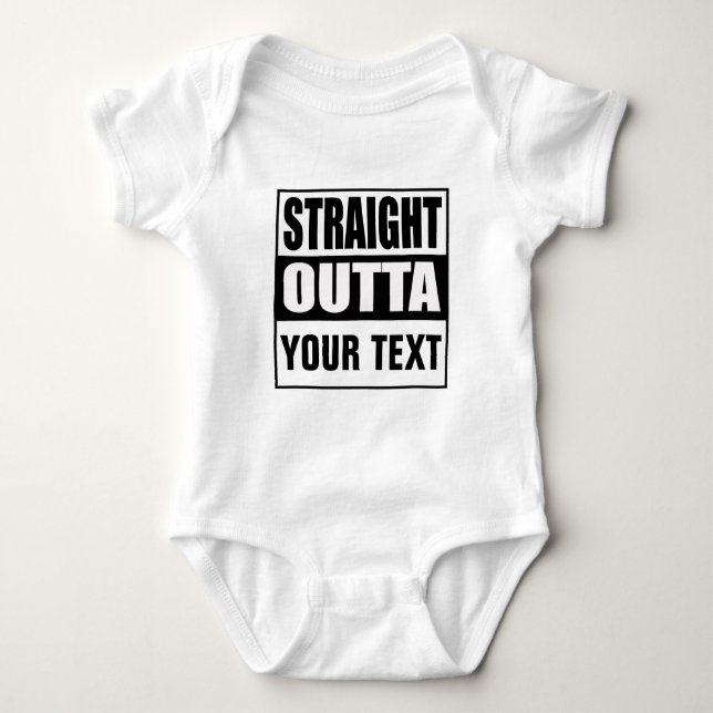 Infant Creeper - STRAIGHT OUTTA Create Your Own (Front)