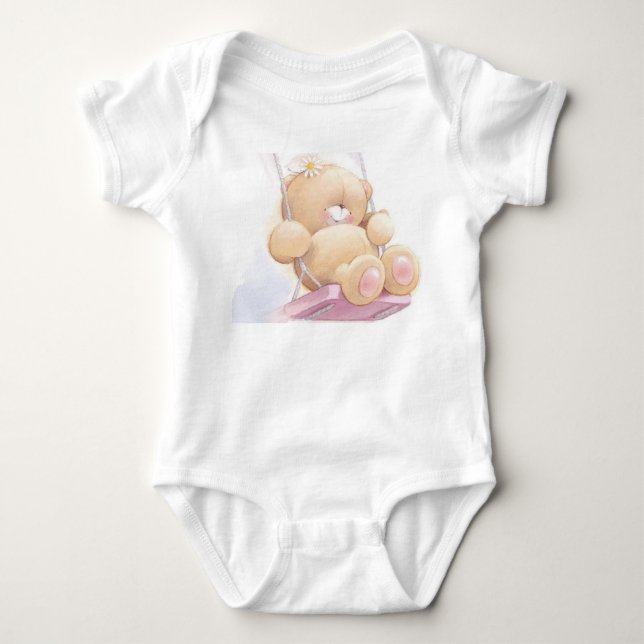 Infant creeper/Teddy Bear Baby Bodysuit (Front)