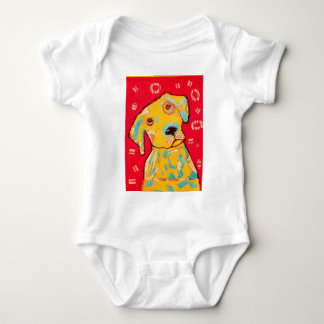 Infant Creeper with Curious Dog Design