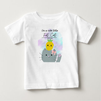 infant cute fat cat shirt