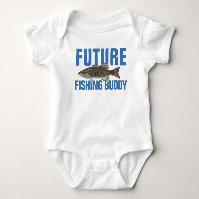Infant Future Fishing Buddy One-Piece Bodysuit (Front)