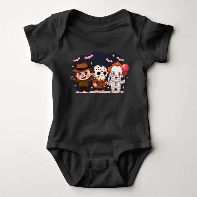 Infant Halloween Outfit, Funny Horror Baby Clothin Bodysuit (Front)