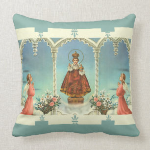 Infant Jesus of Prague w/angels Cushion