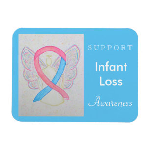 Infant Loss Awareness Ribbon Angel Custom Magnet