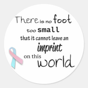 Infant loss awareness stickers