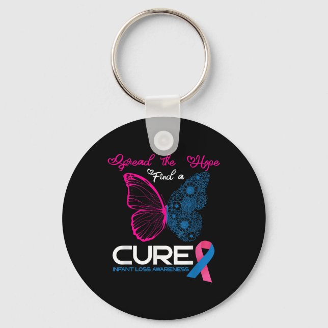 Infant Loss Spread The Hope Miscarriage Awareness  Key Ring (Front)