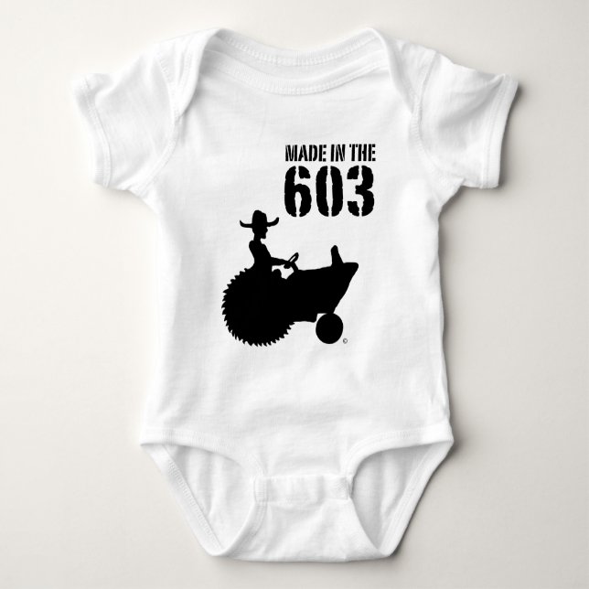 Infant Made in the 603 Baby Bodysuit (Front)