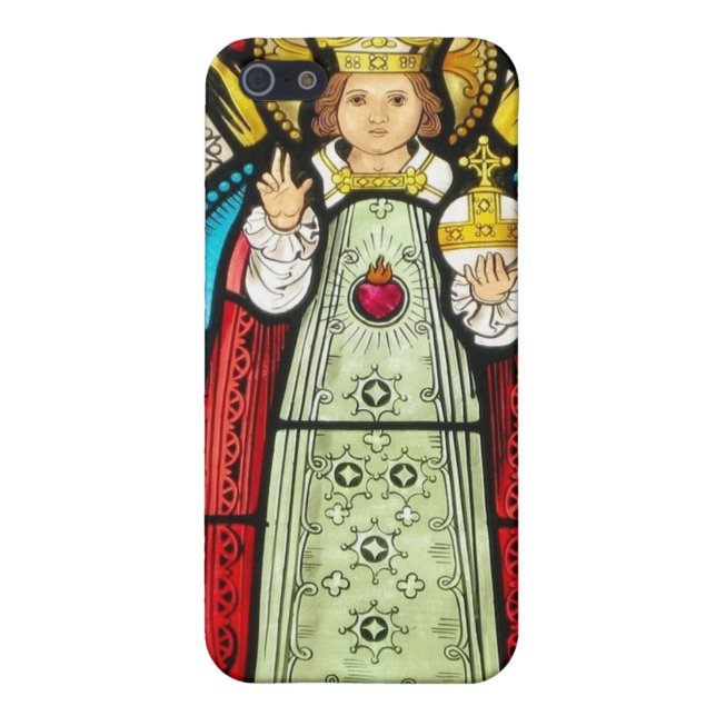 Infant Of Prague Stained Glass iPhone Case (Back)