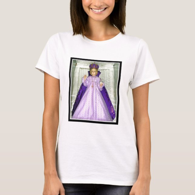 Infant of Prague Statue T-Shirt (Front)