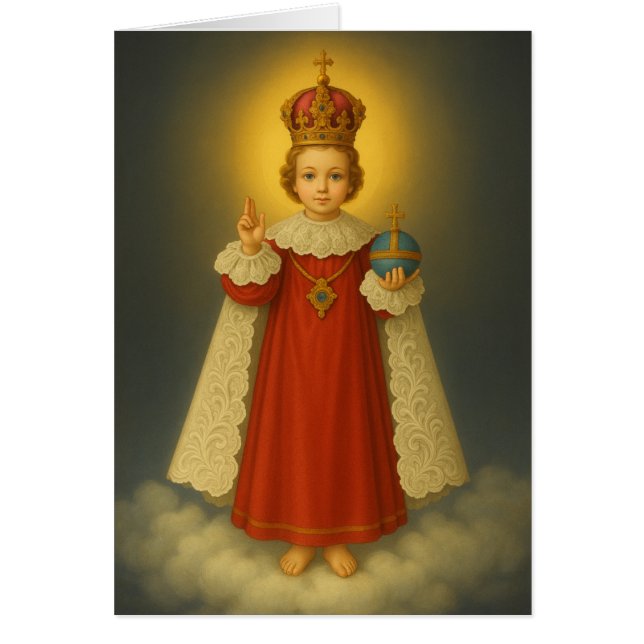 Infant of Prague Traditional Catholic Greeting (Front)
