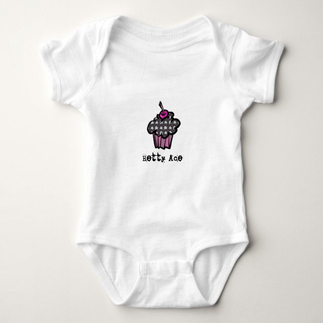 Infant Onsie/Creeper Betty Ace Style Baby Bodysuit (Front)