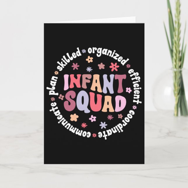 Infant Squad Infant Teacher Team Infant Teaching C Card (Front)