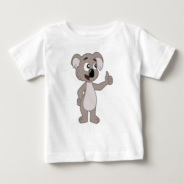 Infant T-Shirt with koala bear cartoon (Front)