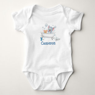Infant Tom and Jerry Taking a Bath Baby Bodysuit