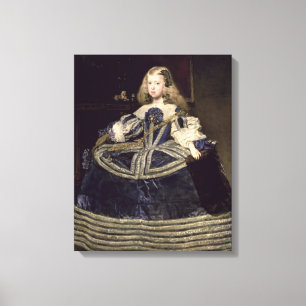 Infanta Margarita  in Blue, 1659 Canvas Print