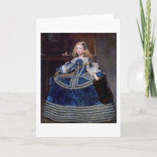 Infanta Margarita Teresa Blue Dress, Velazquez Card