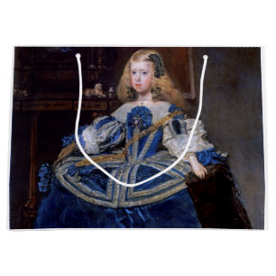 Infanta Margarita Teresa Blue Dress, Velazquez Large Gift Bag
