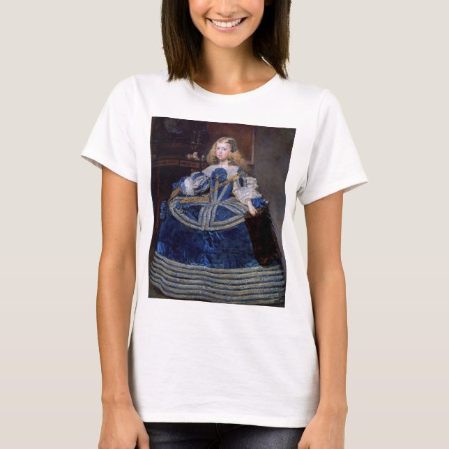 Infanta Margarita Teresa Blue Dress, Velazquez T-Shirt (Front)