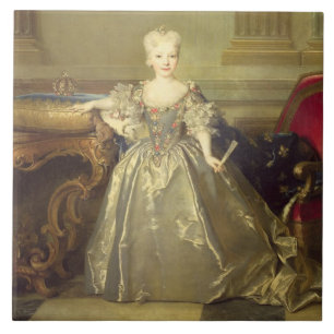 Infanta Maria Ana Victoria de Borbón, 1724 (oil o Tile
