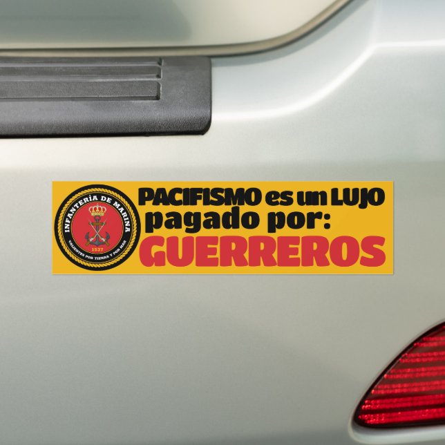 INFANTERÍA DE MARINA BUMPER STICKER (On Car)