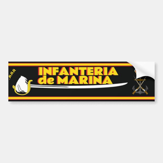 INFANTERIA DE MARINA BUMPER STICKER (Front)