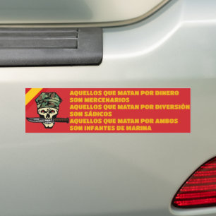 INFANTERÍA DE MARINA BUMPER STICKER