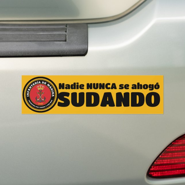 INFANTERÍA DE MARINA BUMPER STICKER (On Car)