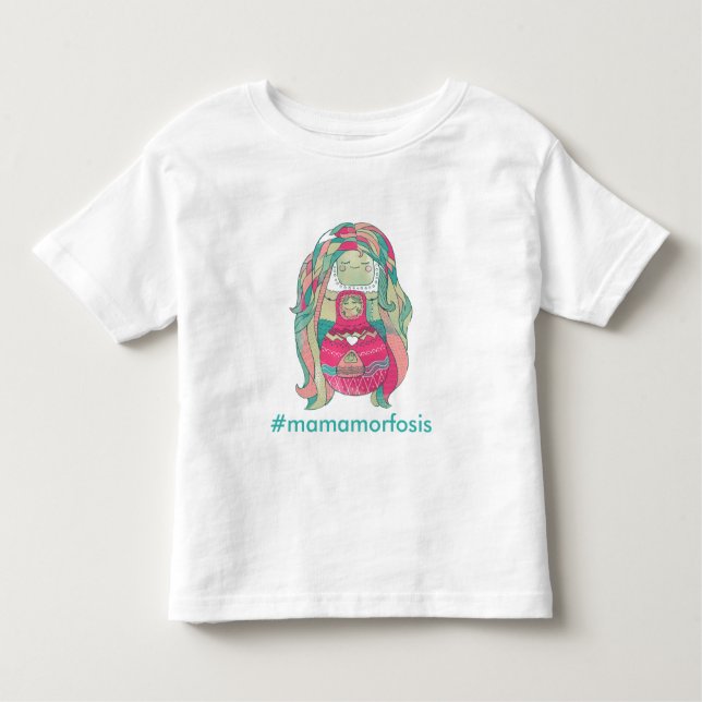 Infantile t-shirt “#Mamamorfosis” Personalizable (Front)