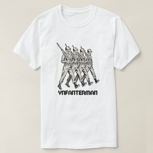 infantryman in Frisian - ynfanterman T-Shirt (Design Front)