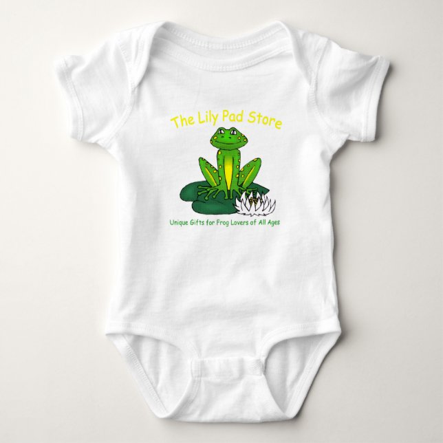 Infant's Frog Themed Bodysuit (Front)