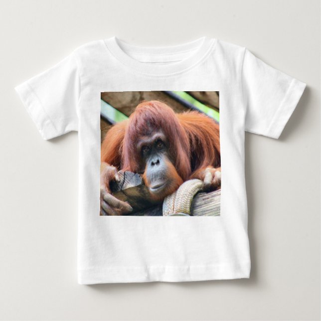 INFANTS  ORANGATANG  PRIMATE  T-SHIRT (Front)