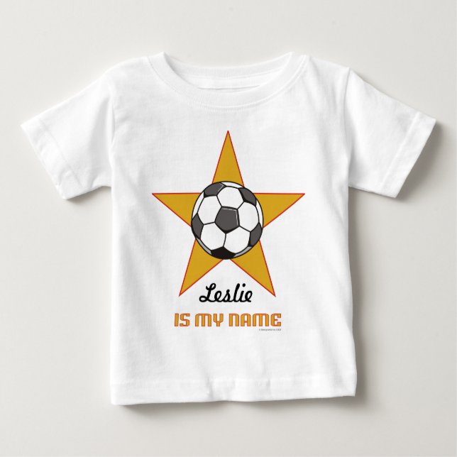 Infant's Personalised Soccer Star Shirt (Front)