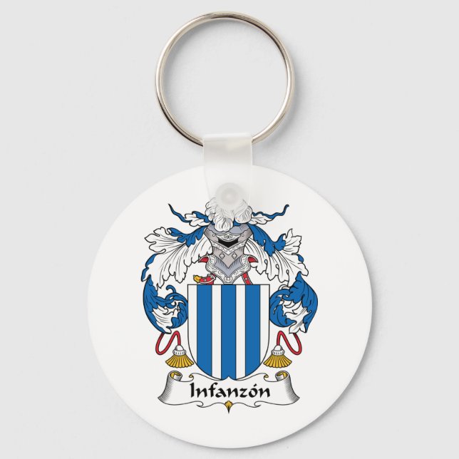 Infanzon Family Crest Key Ring (Front)