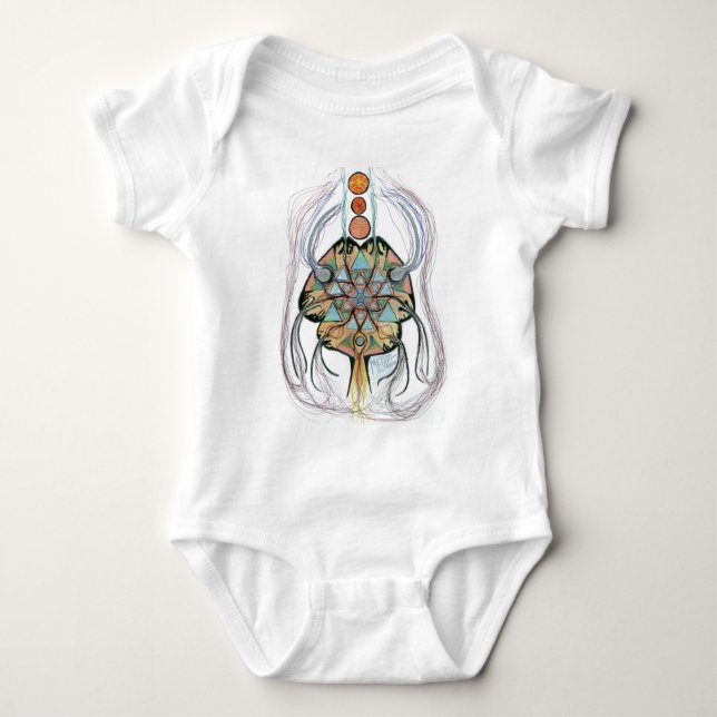 Infected Mushroom Baby Bodysuit (Front)