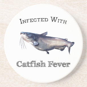 Infected With Catfish Fever Coaster