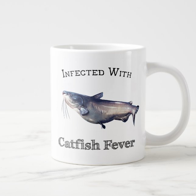 Infected With Catfish Fever Large Coffee Mug (Right)