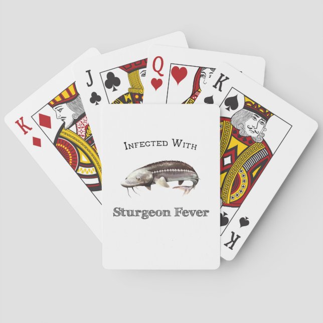 Infected With Sturgeon Fever Playing Cards (Back)