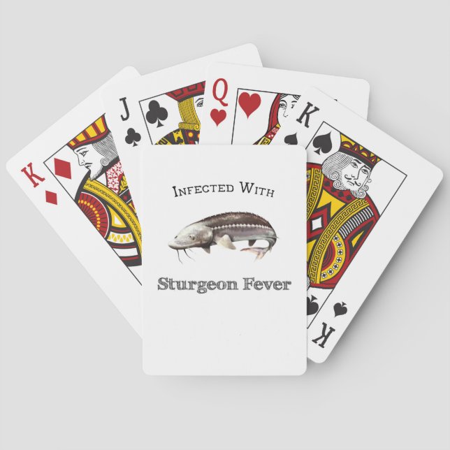 Infected With Sturgeon Fever Playing Cards (Back)
