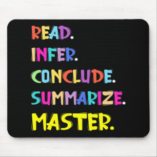 Infer Conclude Summarise Master Teachers Test Day Mouse Pad