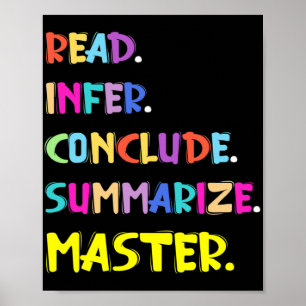 Infer Conclude Summarise Master Teachers Test Day  Poster