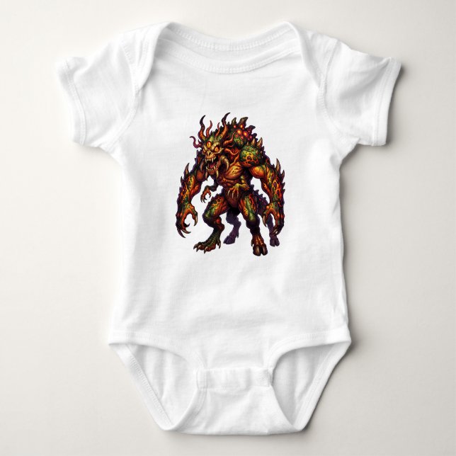 Infernal Behemoth Creature Baby Bodysuit (Front)