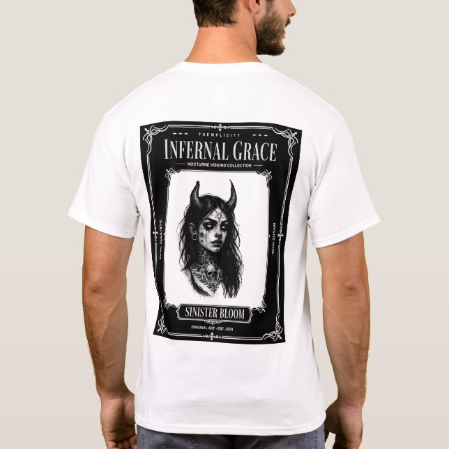 Infernal Grace Sinister Bloom T-Shirt (Back)