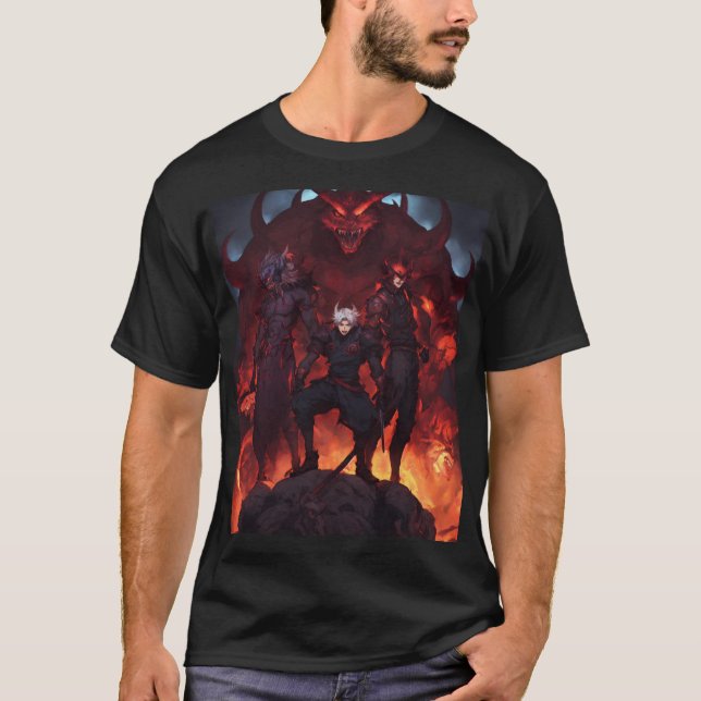 Infernal Horde: Five Demons Unleashed T-Shirt (Front)