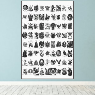 Infernal Icons The Gothic Goetia Collection Canvas Print