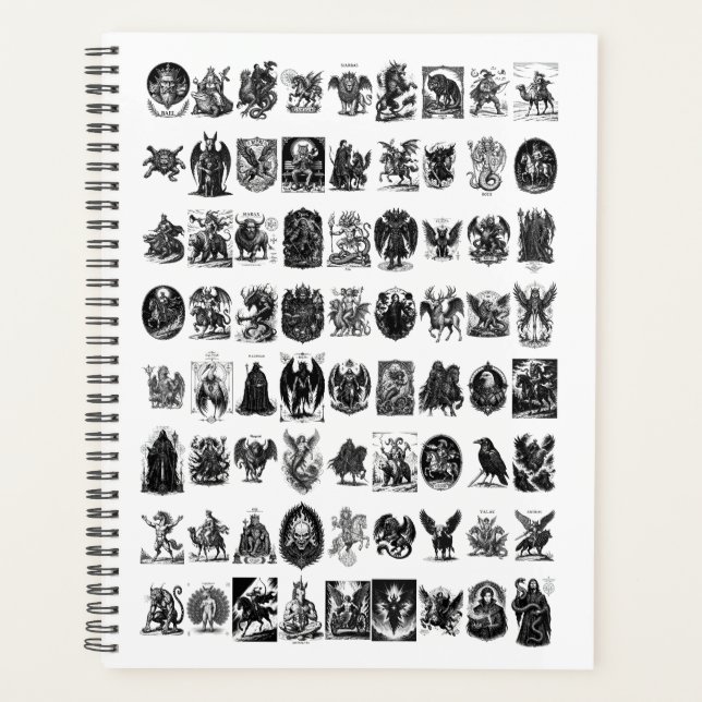 Infernal Icons The Gothic Goetia Collection Planner (Front)