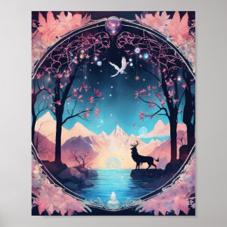 Inferno Guardian: colourfull backdrop Tapestries Poster