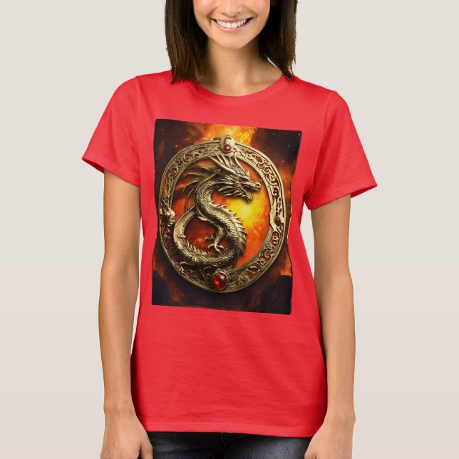 Inferno Guardian: Fierce Dragon T-Shirt (Front)