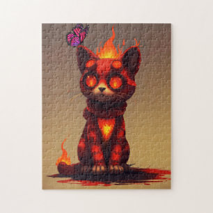 Inferno Kitty  Jigsaw Puzzle