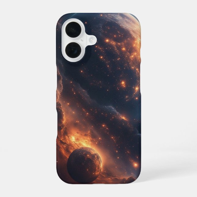 Inferno Nebula Rising iPhone 16 Case (Back)