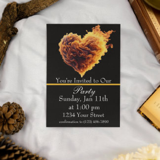 Inferno of Fun Ultimate Fire Party Invite! Invitation